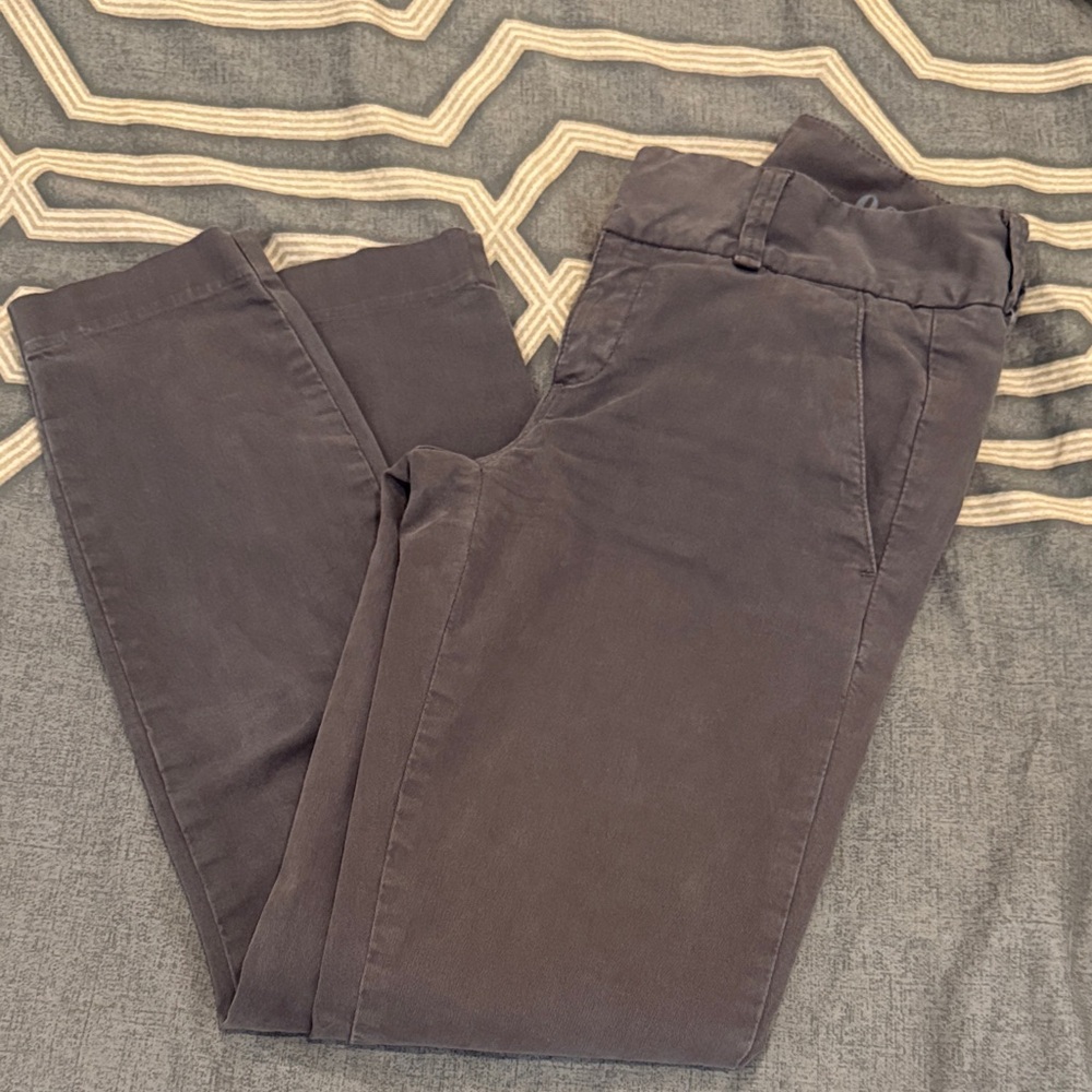 J. Crew Andie Cropped Chinos Charcoal